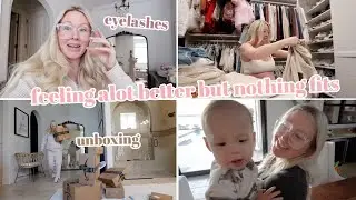 feeling a lot better today, tinting my lashes + amazon unboxing!