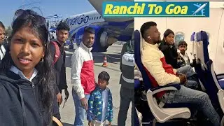 Trishit Mera Or Mere Bhai ka first Flight ✈️  Travel // Ranchi to Goa @HarshitTrishit 