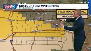 Iowa weather: Gusty winds return today with snow showers before our extreme temperature drop