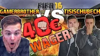 Fifa 16 - 40&euro; Wager Match gegen Gamerbrother! Ganz enge Kiste !