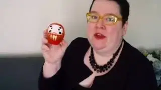 Success! Painting in the eye of my daruma doll.