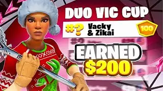 How I Earned $200 in the Duos Victory Cash Cup 🏆 | Vacky | Facecam