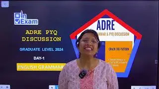 ADRE Graduate 2024 English Grammar Discussion Part-1