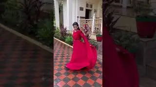 Red Ethnic Motifs Embroidered Gown