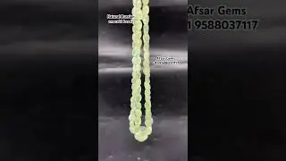 Natural Russian emerald oval beads