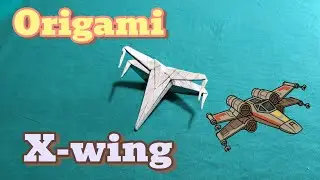 Origami paper X Wing craft || making easy paper art #art #origami #xwing #starwars 