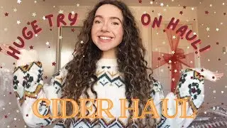 HUGE CIDER TRY ON HAUL + 2023 DISCOUNT CODE! | WINTER JACKETS, JUMPERS, COATS, TOPS + DRESSES ♡