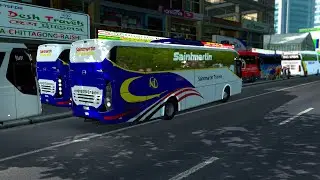 Saintmartin travels Hino RM-2 Bus | Dhaka to Chittagong