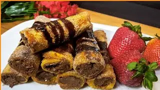 Nutella Stuffed Bread Rolls | Nutella French Toast Recipe | Pakistani Mom In USA