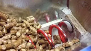 DIY wood pellet stove feeder