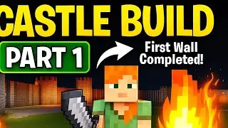 &ldquo;Minecraft Castle Build Part 1 | Walls Completed 🏰🔥&rdquo; #2 
