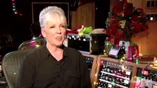 Mariah Carey and her mom Patricia Carey recording a Christmas duet