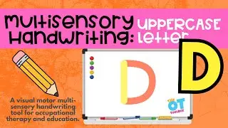Upper Case D Letter Formation Video