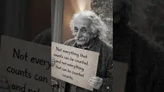 Albert Einstein |&nbsp;Not everything that counts