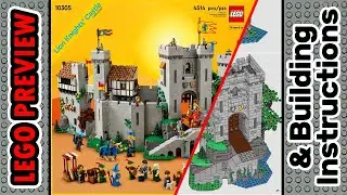 PREVIEW: 10305, LEGO ICONS, Lion Knights' Castle​ & Building Instructions! LEGO 2023