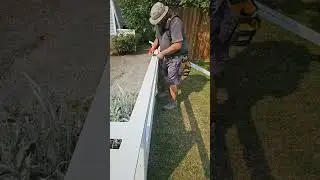 Marking out where screw holes go to make it look nice.