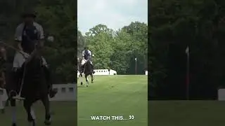 How is this possible? INSANE horse riding polo skill! #horse #sports