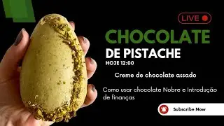 CHOCOLATE DE PISTACHE | Aula ao vivo de como fazer um OVO ART&Iacute;STICO DE PISTACHE! | Central Eclair