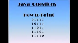 Java Interview Questions :Print Pattern -1