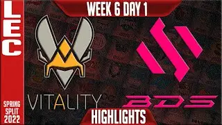 VIT vs BDS Highlights | LEC Spring 2022 W6D1 | Team Vitality vs Team BDS