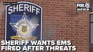 Harford Co. Sheriff wants EMS worker fired after threat to deputies, faces pushback