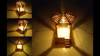 Cara Membuat Lampu tidur dari Stik Es Krim