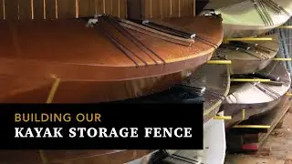 Fence with built-in kayak storage!