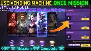 Style capsule mission use vending machine | Use vending machine once free fire