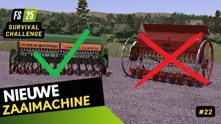 Dubbele werkbreedte = Dubbel tempo! 🚜 Laatste dag om Gerst te Zaaien | Survival Serie