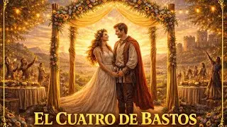 Tarot 🔮 Arcanos Menores - 4 de Bastos 