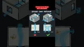 EFFICIENT CROSS VENTILATION #shorts #civilengineering065 #viral