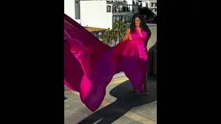 On set | The flying dress in Spain 🇪🇸 beautiful town of Mijas.