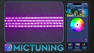 MICTUNING N3 RGB+IC Car Underglow Light Strip Kit