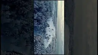 Amazing Lithuania Winter with drone #shorts