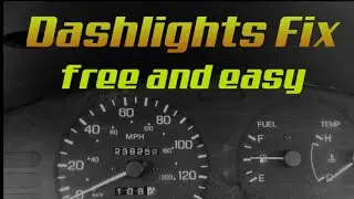 Flickering Dash Lights. Easy DIY fix