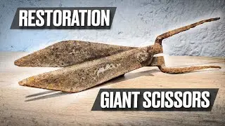 100 Years Old Giant Scissors Restoration | Best Restoration Ever |  pt23