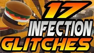 17 Infection/Burger Town Glitches! - All High Ledges, Pile-Ups, Invincible Spots (AW Exo Zombies)