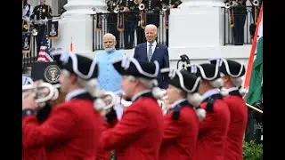 LIVE: Biden Welcomes Indian Prime Minister Modi to White House With South Lawn Ceremony