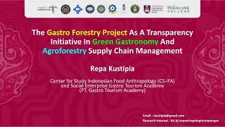 2nd GTIC - Repa Kustipia - THE GASTRO FORESTRY PROJECT