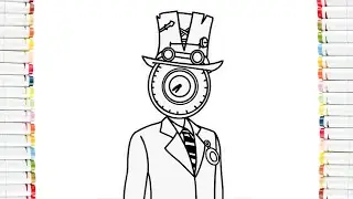 How to COLORING Clock Man - Skibidi Toilet