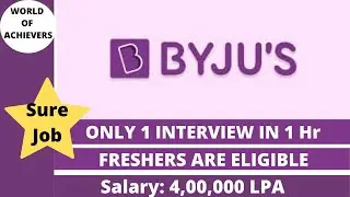 BYJU'S LATEST JOB ALERT IN TELUGU| BYJU'S BDA JOBS| WORK FROM HOME JOBS IN 2022| TOP IT & MNC JOBS