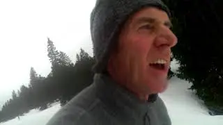 Cross country skiing in the Jura Mountains