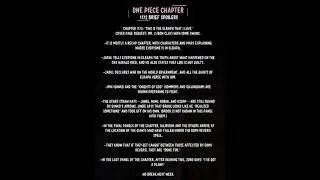 One Piece Chapter 1172 Brief Spoilers