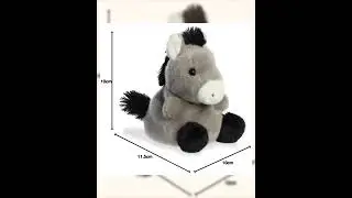 Palm Pals Eli Donkey Soft Toy