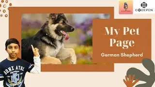 My Pet Webpage | Codepen.io | JD Junior Scientist | WhiteHat jr