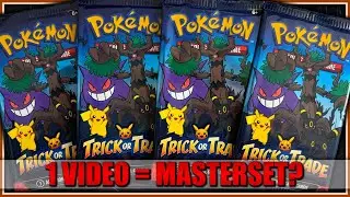 Schaffe ich das Masterset in einem Video? - Trick or Trade Booster 2024 - Pokemon TCG Opening