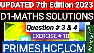 D1 ex 1b q3 || D1 ex 1b q4  ||d1 math exercise 1b question 3 & 4 || d1 1b q3||d1 1b q4 || NSM ||