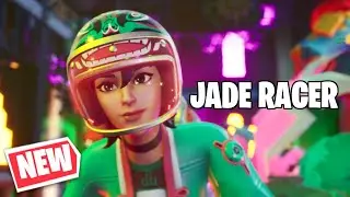 *NEW* JADE RACER SKIN GAMEPLAY - FORTNITE NEON SLICE