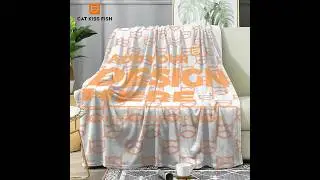 Single-Side Printing Fleece Blanket #POD#PrintOnDemand#custom #blanket#winter#keepwarm#Christmas