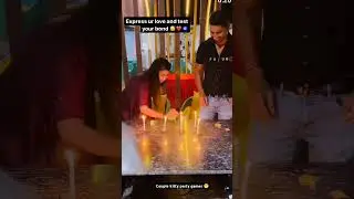 Couple kitty party games 🎯 express our love ❤️#couplegoals #newkittypartygames #love ❤️ #couplelife